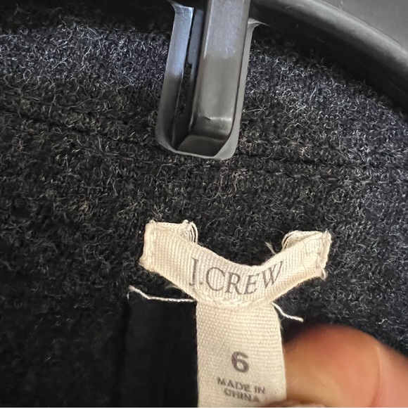 J.Crew Classic 100% Women’s Wool Double Breasted‎ Gray Blazer Pea Coat size 6 - Picture 5 of 12